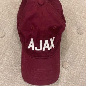 Aspen Colorado ajax baseball hat in red with white embroidered